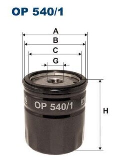 Масляный фильтр FILTRON OP 540/1