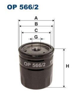 Масляный фильтр FILTRON OP 566/2