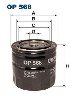 Масляный фильтр FILTRON OP 568