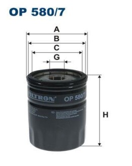 Масляный фильтр FILTRON OP 580/7