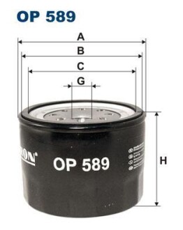 Масляный фильтр FILTRON OP 589