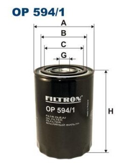 Масляный фильтр FILTRON OP 594/1