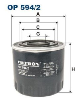 Масляный фильтр FILTRON OP 594/2