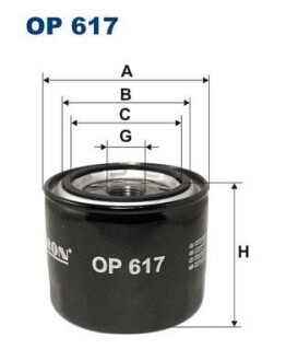 Масляный фильтр FILTRON OP 617