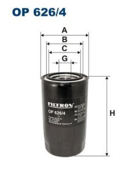 Масляный фильтр FILTRON OP 626/4 (фото 1)