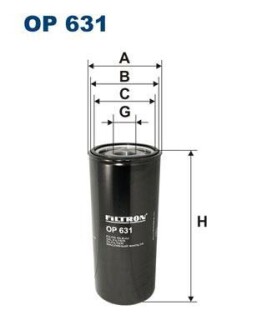 Масляный фильтр FILTRON OP 631