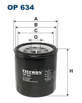 Масляный фильтр FILTRON OP 634