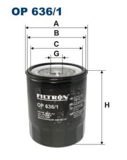 Масляный фильтр FILTRON OP 636/1