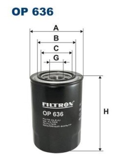 Масляный фильтр FILTRON OP 636