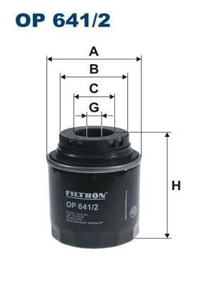 Масляный фильтр FILTRON OP 641/2 (фото 1)