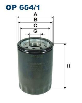 Масляный фильтр FILTRON OP 654/1