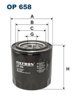 Масляный фильтр FILTRON OP 658