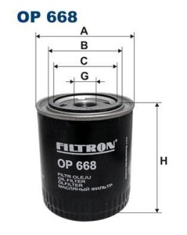 Масляный фильтр FILTRON OP 668