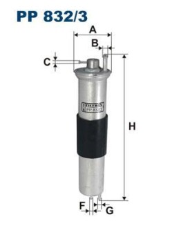 Топливный фильтр FILTRON PP 832/3