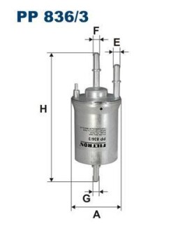 Топливный фильтр FILTRON PP 836/3