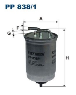 Топливный фильтр FILTRON PP 838/1