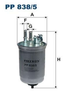 Топливный фильтр FILTRON PP 838/5