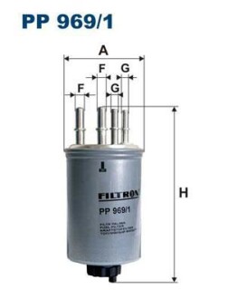 Топливный фильтр FILTRON PP 969/1