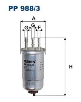 Топливный фильтр FILTRON PP 988/3