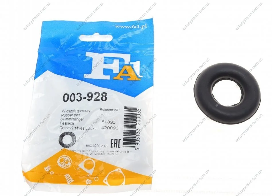 Гумка глушника MB E-class (W124) 93-95/S-class (W116) -80 (28x59) Fischer Automotive One (FA1) 003-928 (фото 1)