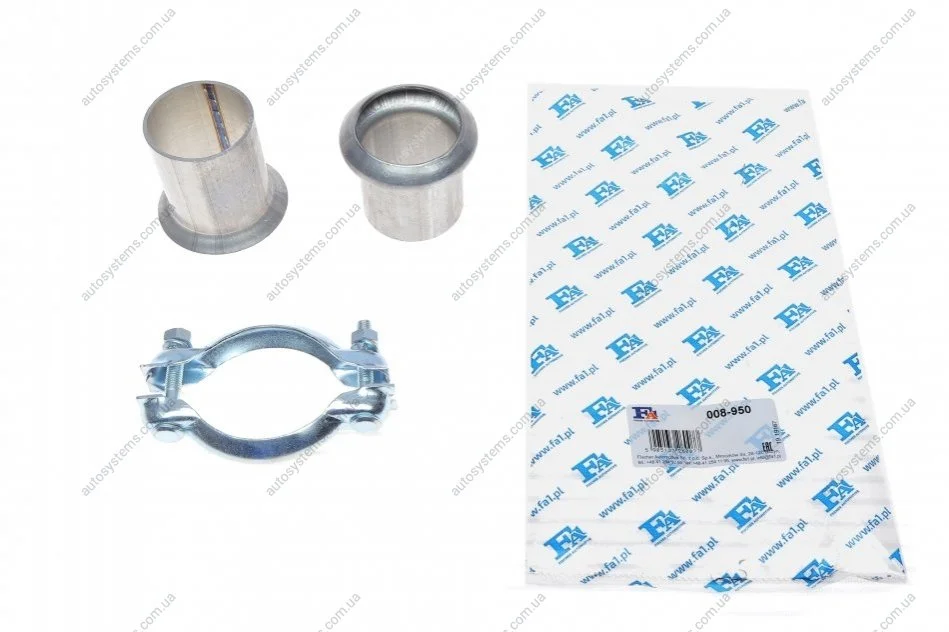 Комплект монтажних труб вихлопної Citroen Berlingo/Fiat Scudo/Peugeot Partner 1.6 HDi 98- (50mm) Fischer Automotive One (FA1) 008-950 (фото 1)