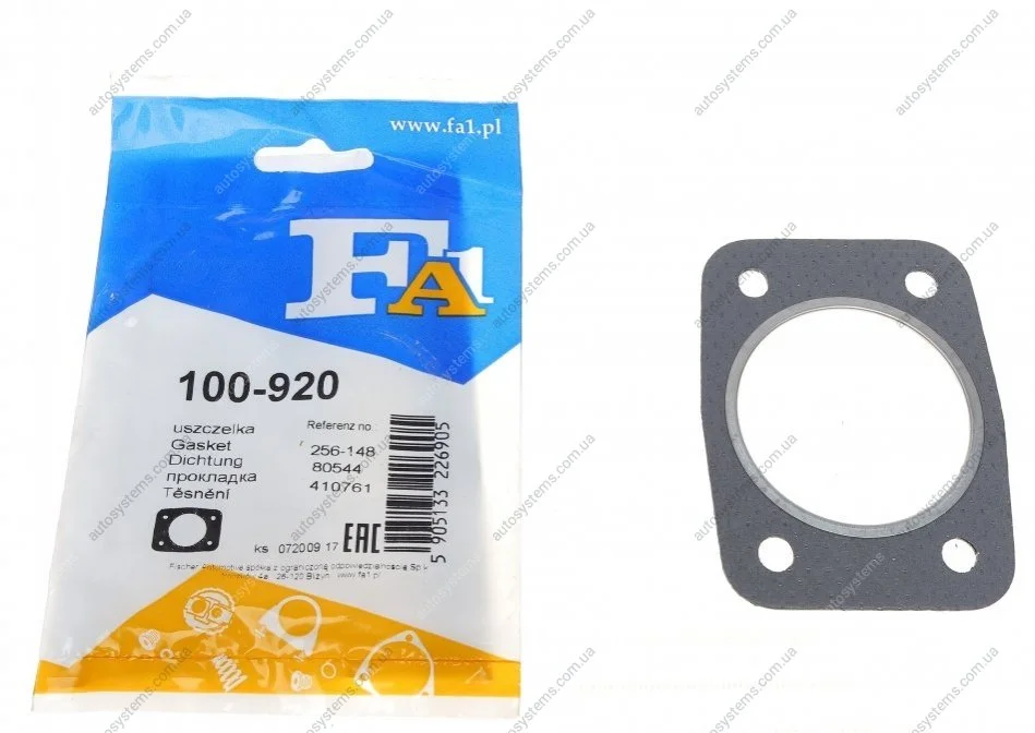 Прокладка труби вихлопної BMW 3 (E90) 05-11 Fischer Automotive One (FA1) 100-920 (фото 1)