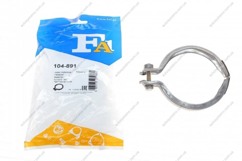 Хомут глушника BMW 3 (E90)/5 (F10)/7 (F01-F04) 06-15 Fischer Automotive One (FA1) 104-891 (фото 1)