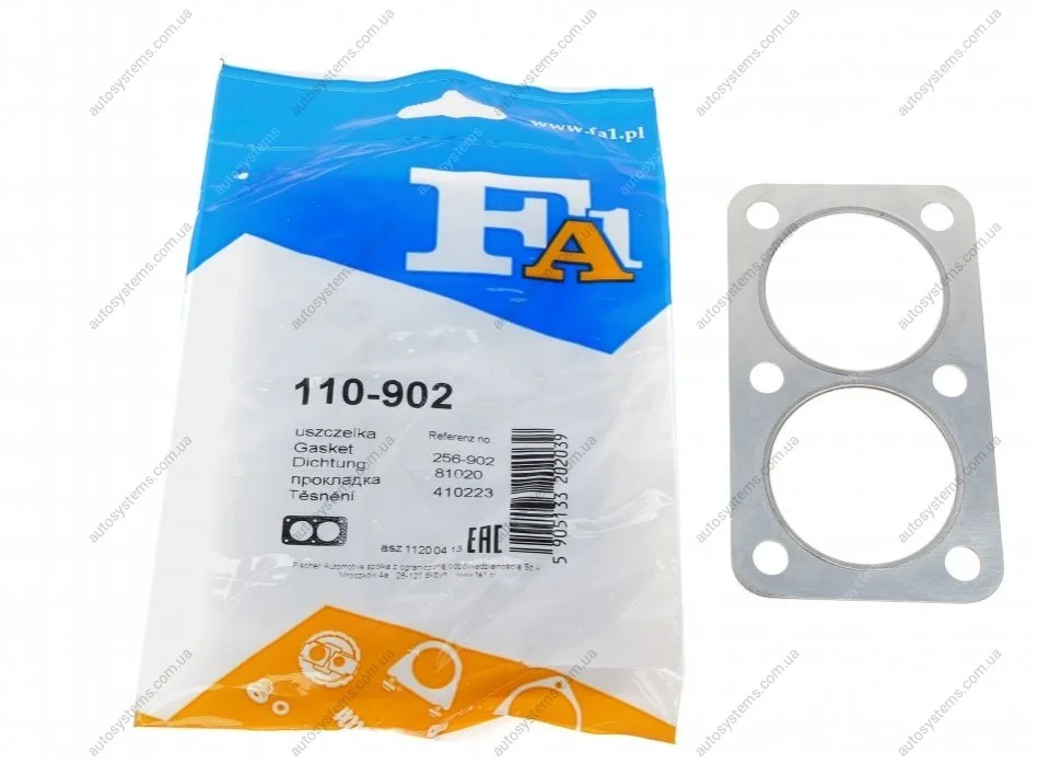 Прокладка труби вихлопної VW Golf/Passat 1.5/1.6 -88 Fischer Automotive One (FA1) 110-902 (фото 1)