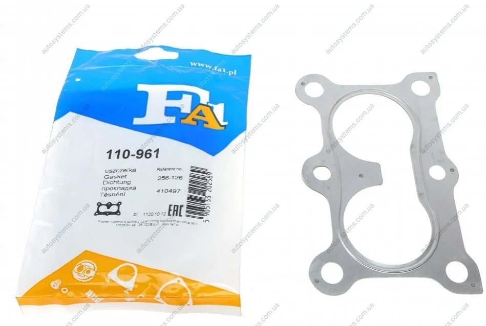 Прокладка труби вихлопної Audi A3/Golf IV 1.6 96-05 (штани) Fischer Automotive One (FA1) 110-961 (фото 1)