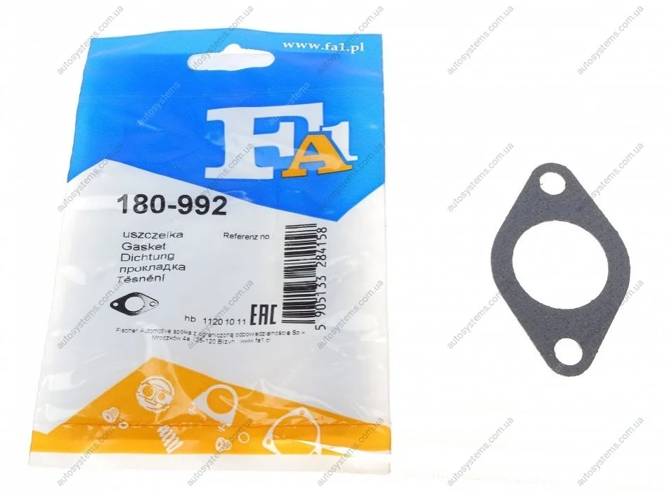 Прокладка клапана рециркуляції ВГ VW Caddy/T4 1.9/2.0/2.5TDI 92-10 Fischer Automotive One (FA1) 180-992 (фото 1)