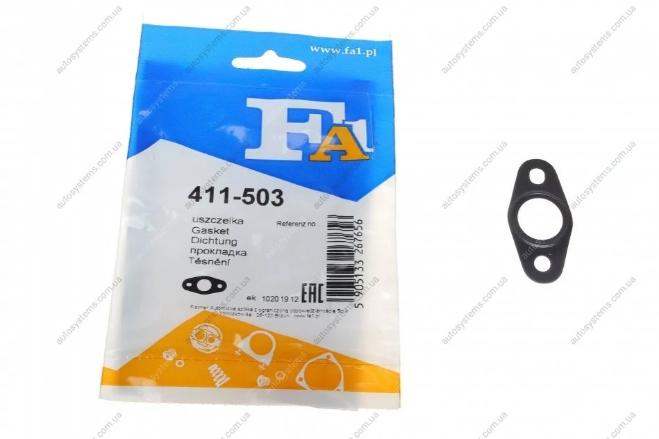Прокладка турбіни VW Golf IV/Passat 1.8T 97-06 (трубка на злив масла) Fischer Automotive One (FA1) 411-503 (фото 1)