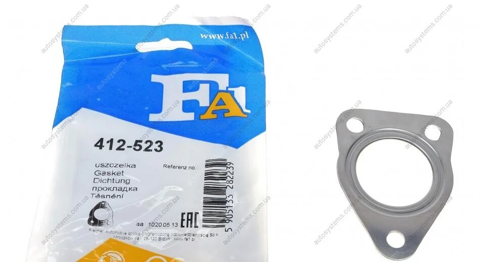 Прокладка труби вихлопної Fiat Ducato/Doblo 2.0D Multijet 10- Fischer Automotive One (FA1) 412-523 (фото 1)