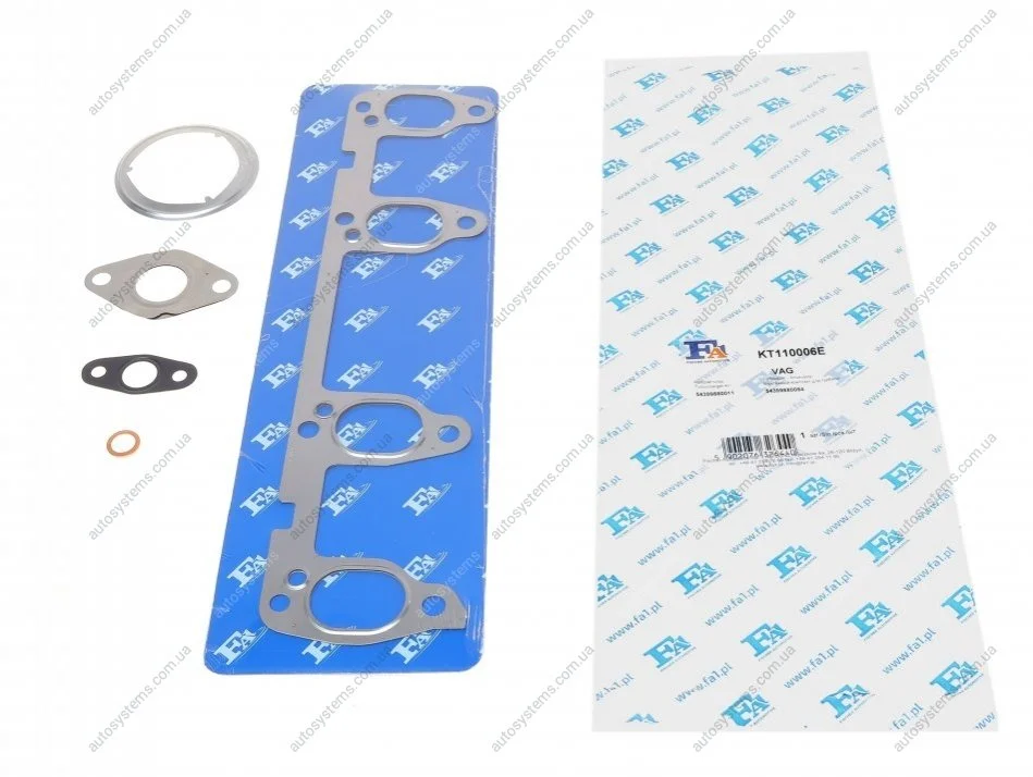 Комплект прокладок турбіни VW Caddy III 1.9 TDI 04-10 Fischer Automotive One (FA1) KT110006E (фото 1)