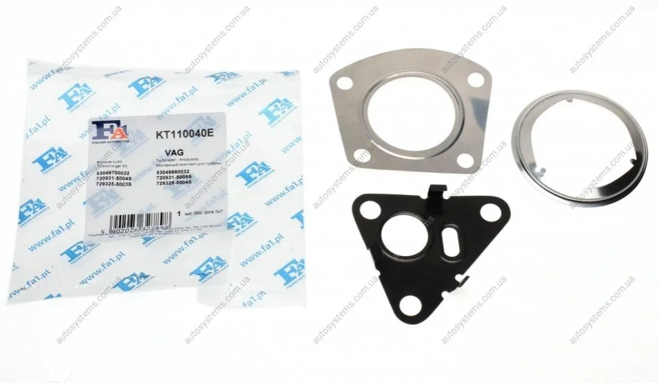 Комплект прокладок турбіни VW T5 2.5TDI 03-09 Fischer Automotive One (FA1) KT110040E (фото 1)
