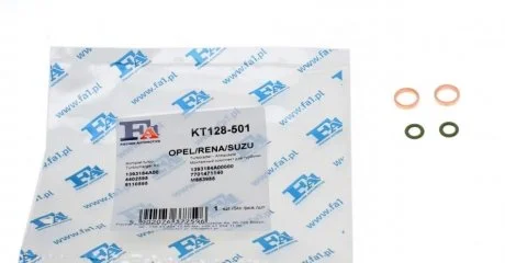 Прокладка трубки подачі оливи до турбіни Renault Trafic 1.9DCI (к-кт) Fischer Automotive One (FA1) KT128-501