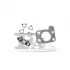 Комплект прокладок турбіни Citroen Berlingo/Peugeot Partner 1.6 HDi 10- Fischer Automotive One (FA1) KT210330E (фото 2)