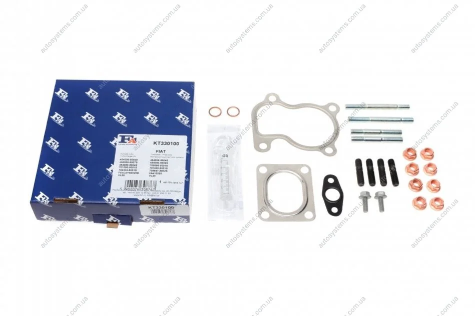 Комплект прокладок турбіни Fiat Brava/Doblo/Stilo 1.9 JTD 96-02 Fischer Automotive One (FA1) KT330100 (фото 1)