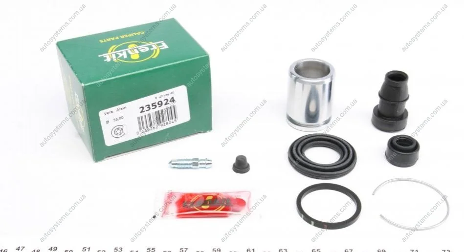 Ремкомплект супорта (заднього) Toyota Prius 00- (d=35mm) (+поршень) (Aisin) FRENKIT 235924 (фото 1)