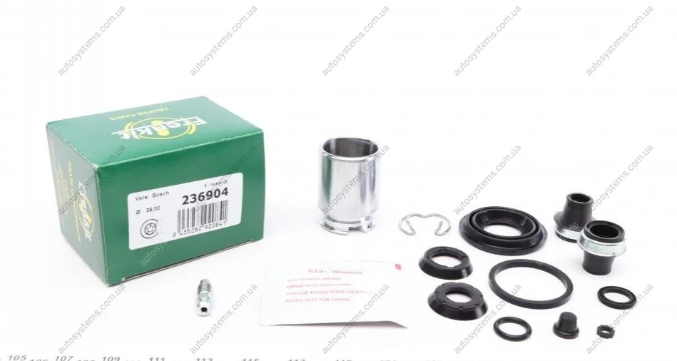 Ремкомплект супорта (заднього) Opel Astra G/Zafira 96-09 (d=36mm) (Bosch) (+поршень) FRENKIT 236904 (фото 1)