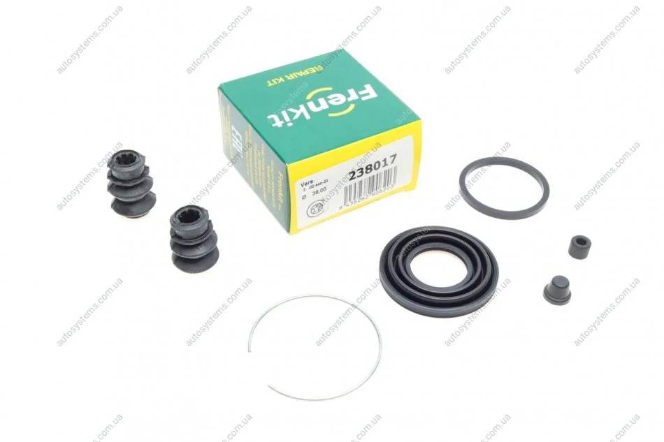 Ремкомплект супорта (заднього) Chevrolet/Mitsubishi Galant/Subaru Impreza 92-05 (d=38mm) (Akebono) FRENKIT 238017 (фото 1)