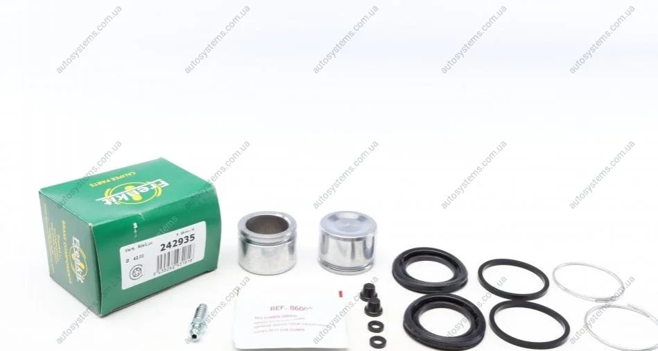 Ремкомплект супорта (заднього) MB E-class (W210) 95-03 (d=42mm) (+2 поршня) (Ate) FRENKIT 242935 (фото 1)