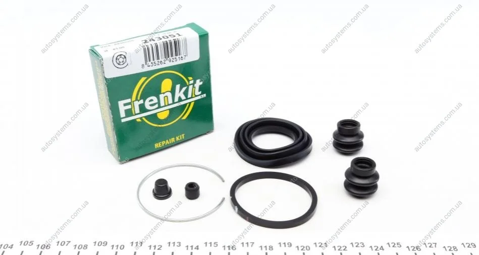 Ремкомплект супорта (заднього) Renault Koleos 08- (d=43mm) (Akebono) FRENKIT 243051 (фото 1)