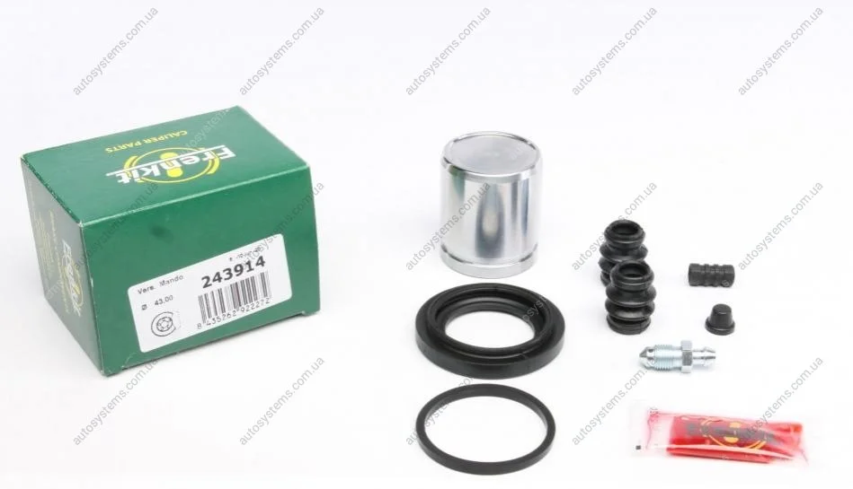 Ремкомплект супорта (заднього) Hyundai Terracan 01-06 (d=43mm) (+поршень) (Mando) FRENKIT 243914 (фото 1)