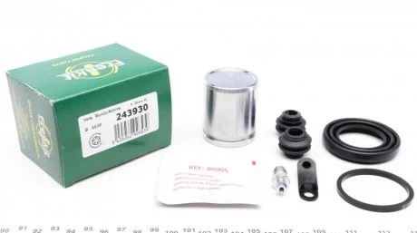 Ремкомплект супорта (заднього) Hyundai Santa Fe 09- (d=43mm) (+ поршень) (Mando) FRENKIT 243930