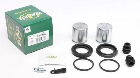 Ремкомплект супорта (переднього) Hyundai Santa Fe/Kia Sorento 06- (d=45mm) (+2 поршня) (Mando) FRENKIT 245936