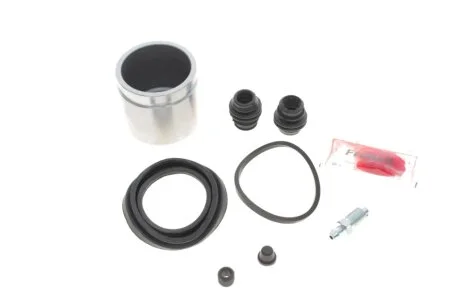 Ремкомплект супорта (переднього) Nissan Juke 10- (d=57mm) (+поршень) (Nissin) FRENKIT 257966