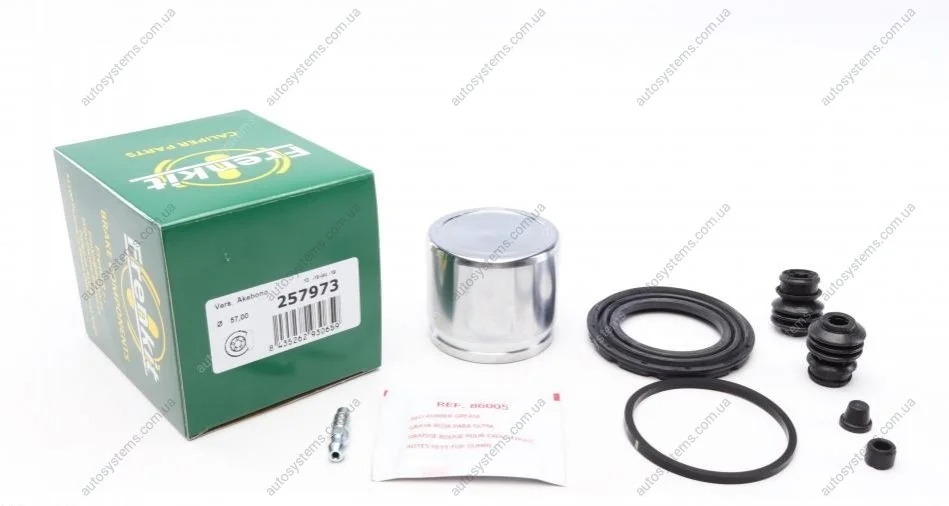Ремкомплект супорта (переднього) Mitsubishi Outlander 07- (d=57mm) (+поршень) (Akebono) FRENKIT 257973 (фото 1)