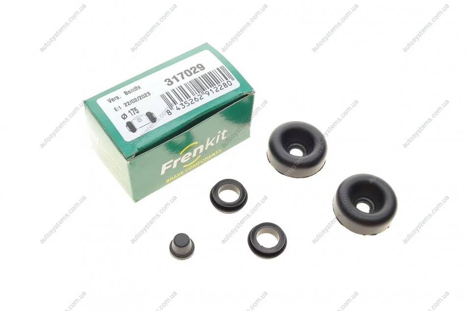 Ремкомплект циліндра гальмівного (заднього) Renault Megane 95-04 (d=17.5mm) (Bendix) FRENKIT 317029 (фото 1)