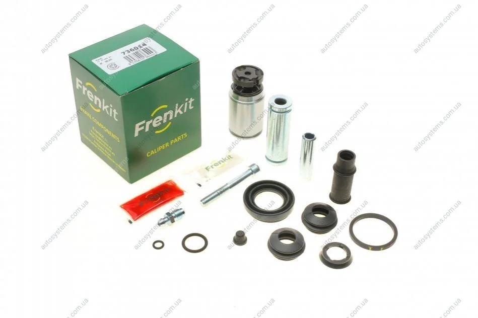 Ремкомплект супорта (заднього) Renault Laguna 01- (d=36mm) (Brembo) (+поршень/направляюча) FRENKIT 736014 (фото 1)