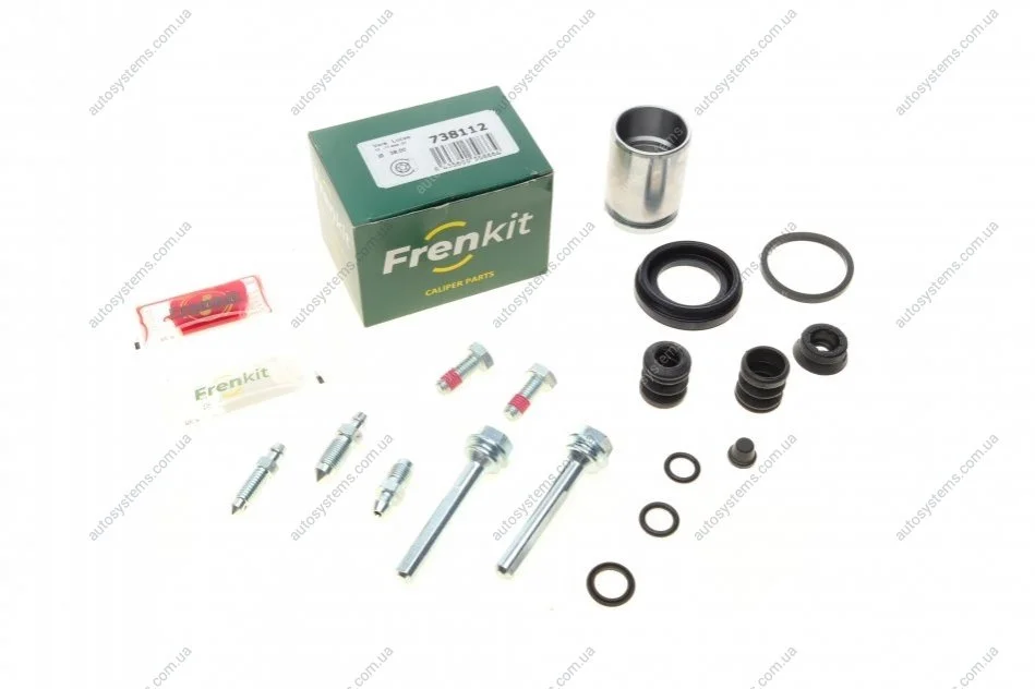 Ремкомплект супорта (заднього) VW Golf/Passat 91-99 (d=38mm) (Lucas) (+поршень/направляюча) FRENKIT 738112 (фото 1)